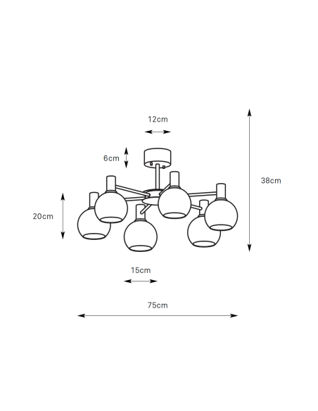Plafonnier Ambra Markslojd installé dans salon intérieur moderne lumineux