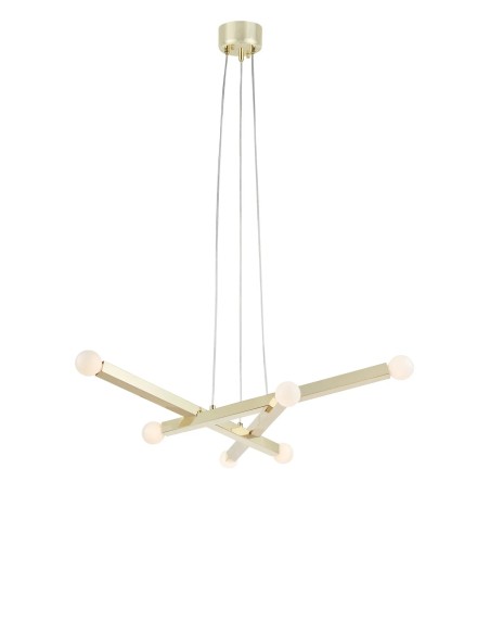 Plafonnier Stack Markslojd laiton design allumettes empilées vue principale