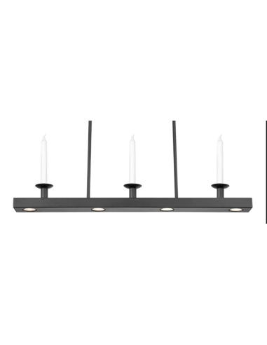 Plafonnier Dining Markslojd installé salle à manger ambiance chaleureuse