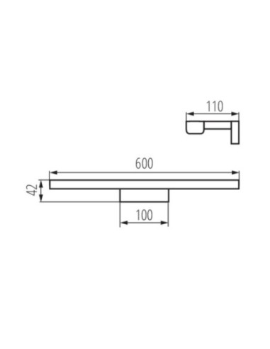 Applique Led étanche noire - Kanlux - Asten Leluminaireled.com