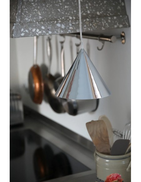 Plafonnier Tip Markslojd chromé design conique E14