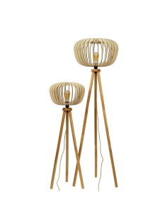 Lampadaire Led en bois E27 10 W - Atelier Loupiote - Duo Agathe