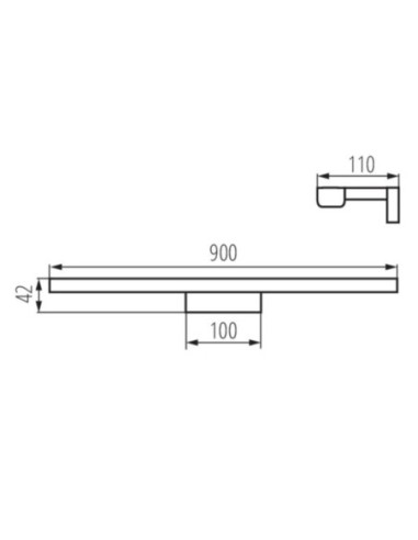 Applique Led étanche noire - Kanlux - Asten Leluminaireled.com