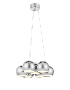 Plafonnier Cupolo Markslojd chrome 7 globes lumineux design moderne