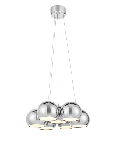 Plafonnier Cupolo Markslojd chrome 7 globes lumineux design moderne