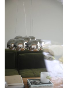 Plafonnier Cupolo Markslojd chrome 7 globes lumineux design moderne 2