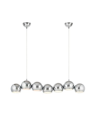Plafonnier Cupolo Markslojd 7 globes chromés design sculptural moderne