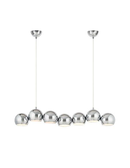 Plafonnier Cupolo Markslojd 7 globes chromés design sculptural moderne