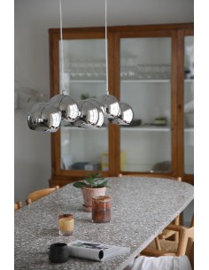 Plafonnier Cupolo Markslojd 7 globes chromés design sculptural moderne 2