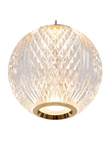 Suspension Led Diam. 32 cm Dimmable 5x4,7W 2700K Or mat - Lucide - Cintra