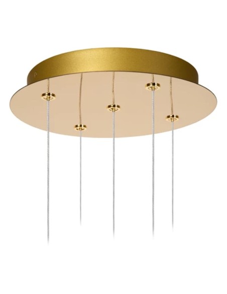 Suspension Led Diam. 32 cm Dimmable 5x4,7W 2700K Or mat - Lucide - Cintra