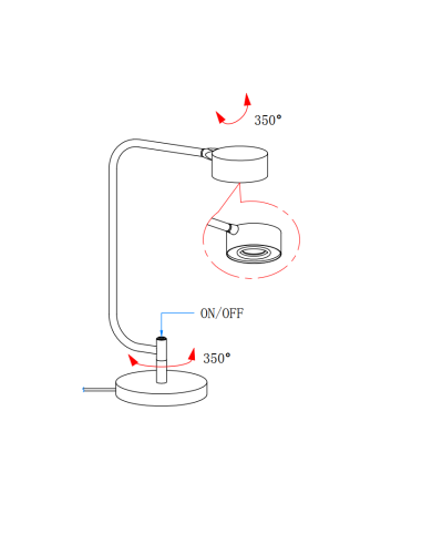 Lampe bureau Hugo Markslojd éclairage travail moderne 3000K