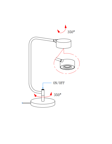 Lampe bureau Hugo Markslojd éclairage travail moderne 3000K