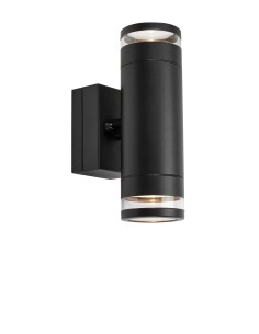 Applique Luno double Markslojd LED noir éclairage haut et bas IP65