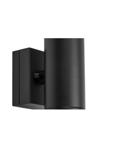 Applique Luno double installée sur façade éclairage extérieur moderne