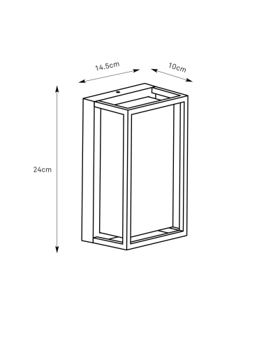 Applique Cubo RGB installée sur mur extérieur éclairage coloré moderne