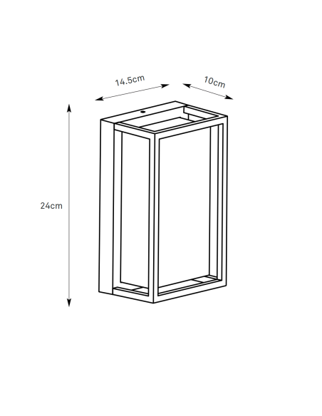 Applique Cubo RGB installée sur mur extérieur éclairage coloré moderne