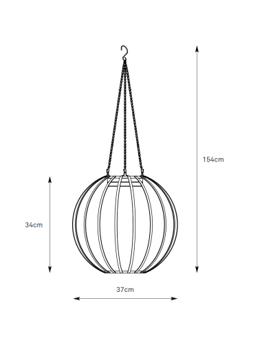 Plafonnier solaire Kivo installé sous pergola extérieure moderne