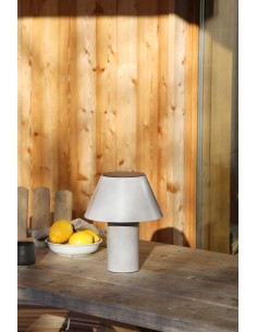 Lampe solaire Markslojd Vivo grise design extérieur 30 cm 2