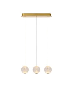Suspension Led Dimmable 3 x4,7W 2700K 283 LM Or mat - Lucide - Cintra
