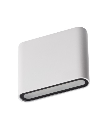 Applique murale extérieure Kanlux GARTO LED 8W design blanc pour façade