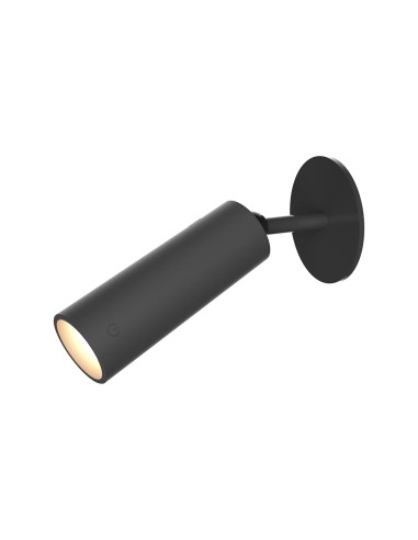 applique murale sans fil Roll 4 noire LED tactile