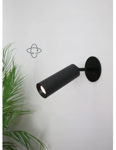 applique murale sans fil Roll 4 noire LED tactile 2
