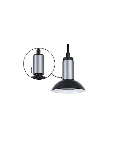 Suspension Neordic Runa Paulmann GU10 Noir Anthracite