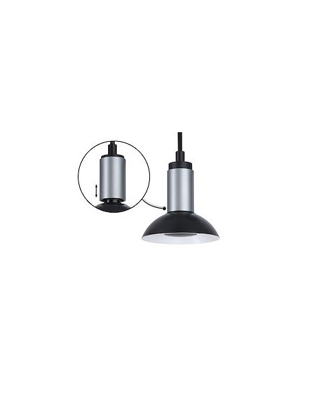 Suspension Neordic Runa Paulmann GU10 Noir Anthracite