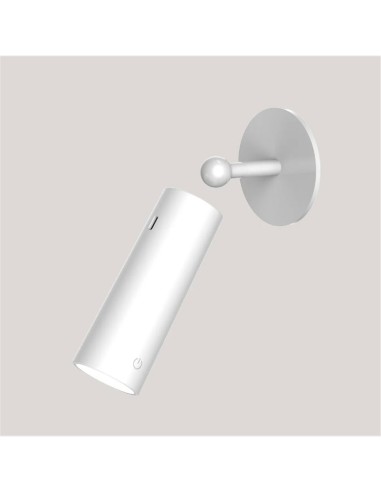 Applique murale LED sans fil Roll 4 blanche tactile