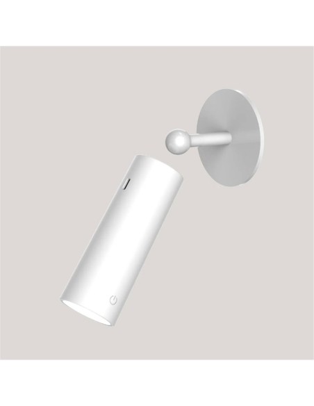 Applique murale LED sans fil Roll 4 blanche tactile