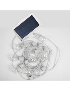 Guirlande lumineuse  solaire étanche 10 ampoules blanche Allegra - New Garden Leluminaireled.com