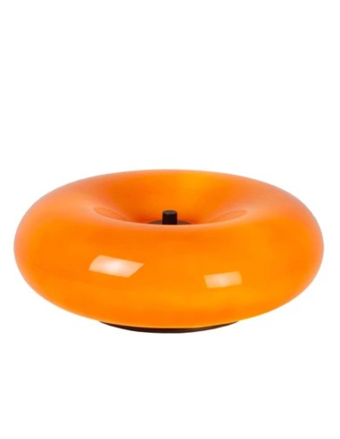Lampe de table Diam. 29,5 cm 3 x G9 5W verre et métal  orange - Lucide - Sentino
