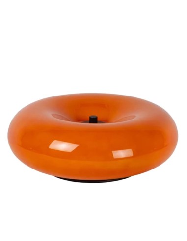 Lampe de table Diam. 29,5 cm 3 x G9 5W verre et métal  orange - Lucide - Sentino