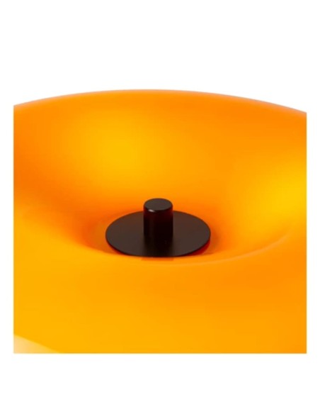 Lampe de table Diam. 29,5 cm 3 x G9 5W verre et métal  orange - Lucide - Sentino