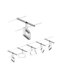 Kit câble LED CorDuo Frame Paulmann 5 spots chrome mat 3000K