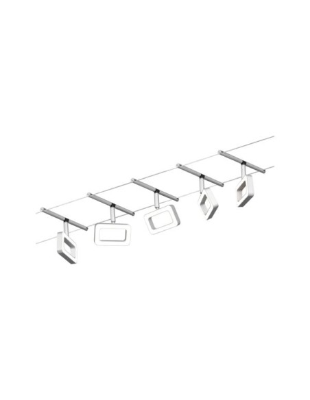 Spots LED CorDuo Frame Paulmann détail finition chrome mat