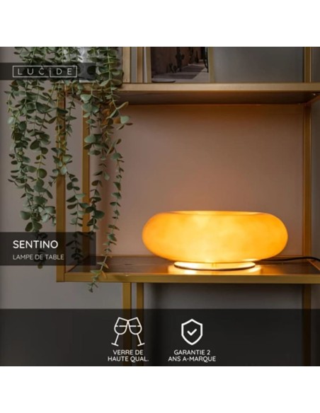 Lampe de table Diam. 29,5 cm 3 x G9 5W Taupe - Lucide - Sentino