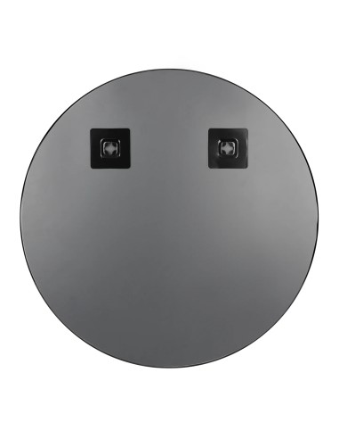 Miroir mural rond noir 50 cm Mila décoration salon chambre