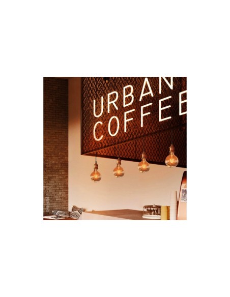 Luminaire suspendu E27 Optonica style rétro vintage aluminium plastique finition élégante