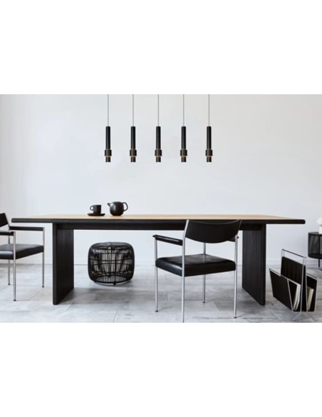 Suspension Led Dimmable 5 x 4.2 W 2700K 460 LM Noir - Lucide - Margary