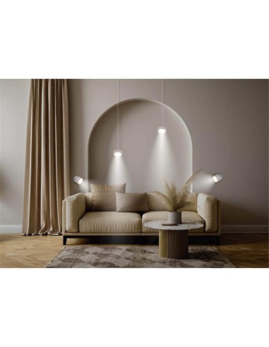 lampe murale sans fil rechargeable USB-C Roll 8 noire