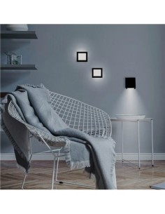 applique murale sans fil Box 8 noire LED magnétique 2