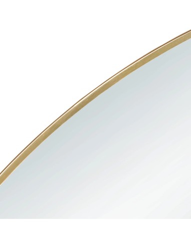 Miroir rond Mila 50 cm cadre métal doré design élégant