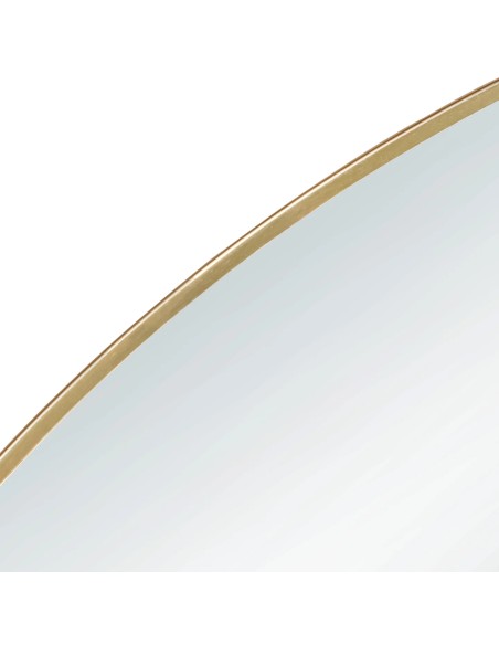 Miroir rond Mila 50 cm cadre métal doré design élégant