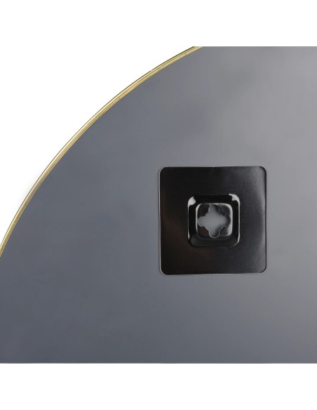 Miroir rond Mila doré 50 cm cadre métal élégant