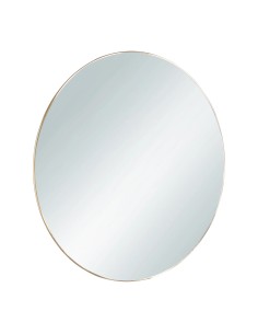 Miroir rond Mila doré 50 cm cadre métal élégant