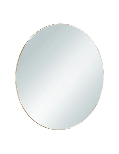 Miroir rond Mila doré 50 cm cadre métal élégant