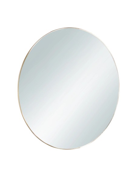 Miroir rond Mila doré 50 cm cadre métal élégant