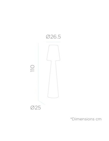 Lampadaire Led  étanche 110 cm - New Garden - Lola Leluminaireled.com